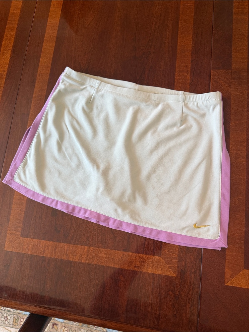 Nike mint and Lavender Tennis Skort with Gold Swoosh